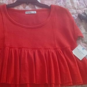 Orange shade top, New with tag!